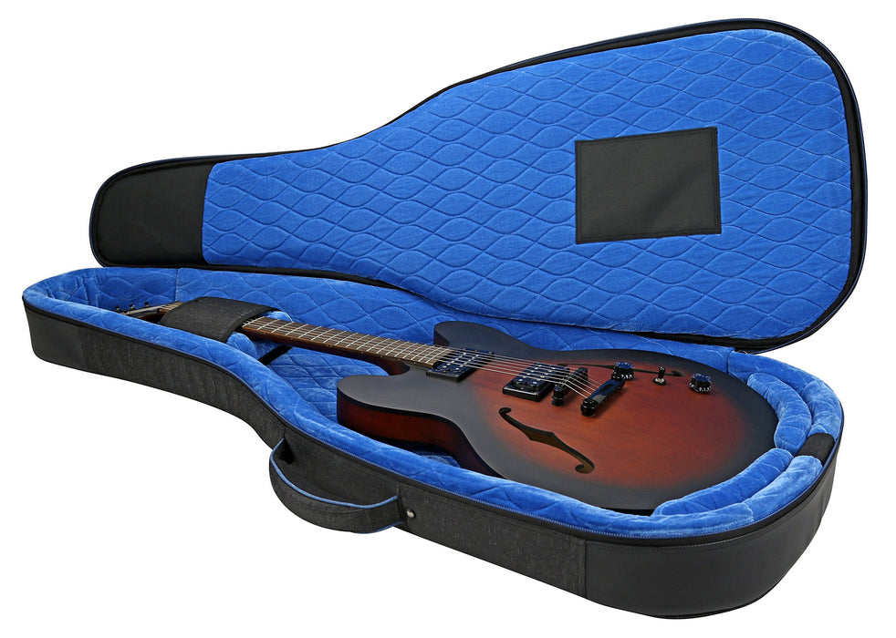 Reunion Blues RB Continental Voyager Semi/Hollow Body Electric Guitar Case, Black (RBCSH)