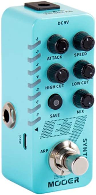 MOOER R7 Reverb 7 Different, Rich and Classic Reverb Types from the Church to Cave Reverb in a Compact Metal Shell with High Cut, Low Cut, Trail On Function…