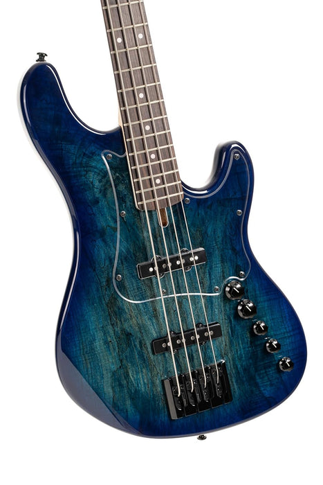 Cort GBFUSION4BB GB Series Fusion 4 Electric Bass Guitar Blue Burst
