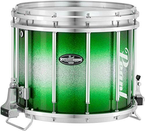 Pearl Championship CarbonCore Varsity FFX Marching Snare Drum Burst Finish 14 x 12 in. Green Silver #969