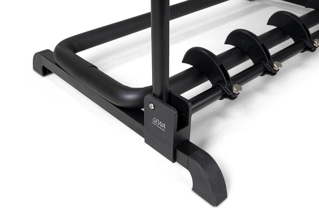 GEWA GS-105B multi-stand for 5 instruments, guitar holder (adjustable neck and rib support, ideal guitar accessories, protection against damage, quality and affordability combined), black