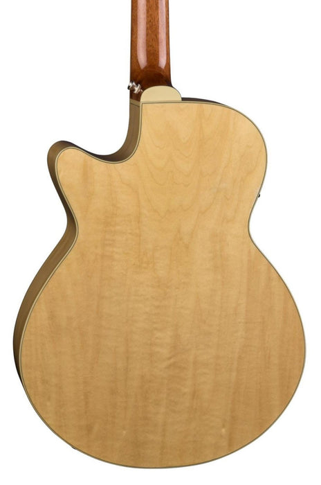 Luna Flora Rose Acoustic-electric Guitar - Gloss Natural Quilted Maple