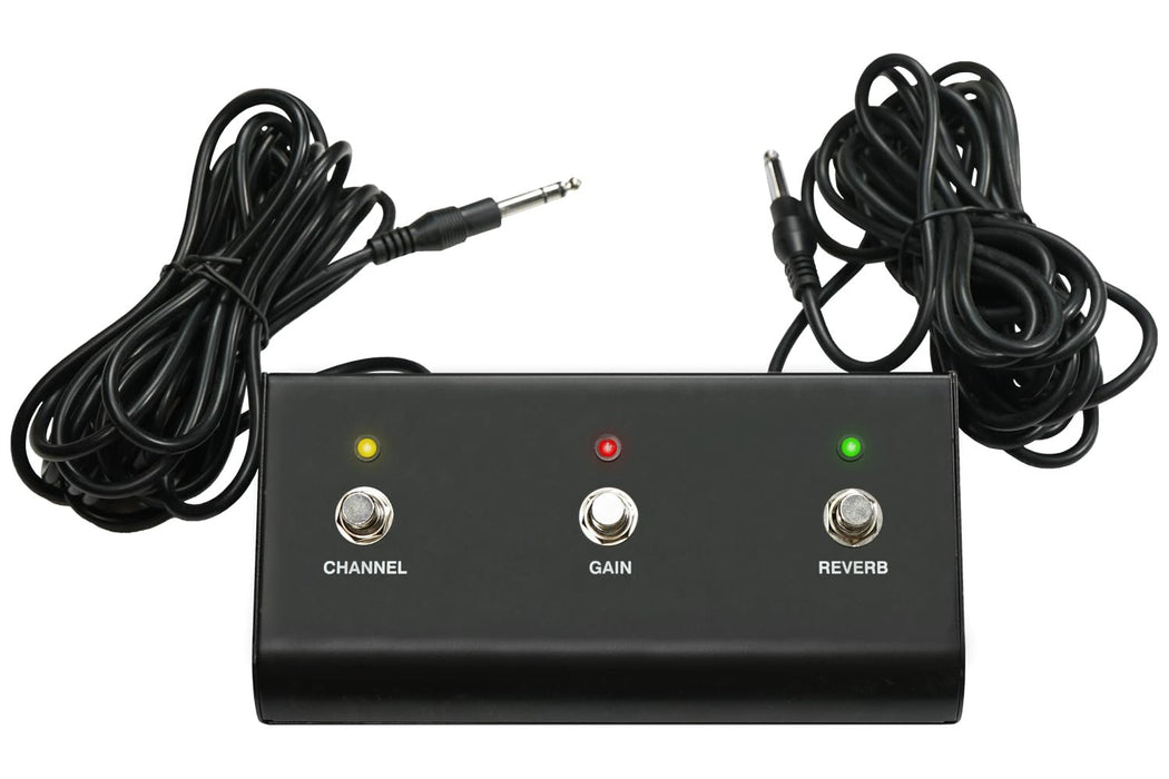 Hiwatt FS301 3-Button Footswitch for Channel/Gain/Reverb Control, 16ft Cable, 9.45 x 2.76 x 7.28 Inches