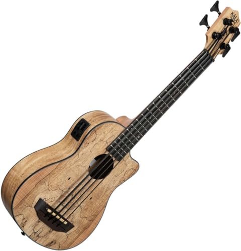 Kala Spalted Maple Acoustic-Electric U•BASS® SP-MAPL-FS