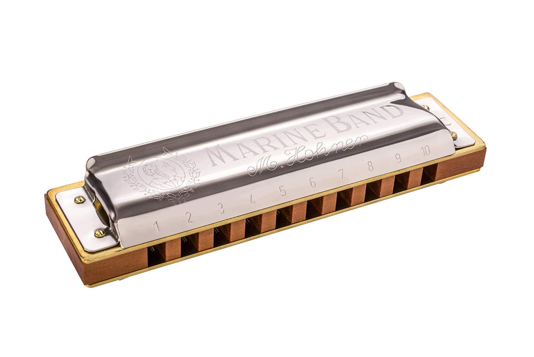 Hohner Accordions Hohner 1896BX Marine Band Harmonica, Key of B Natural Minor (1896BX-NMB)