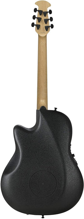 Ovation Mod TX Collection Acoustic-Electric Guitar, Textured Black, Deep Contour Body (2078TX-5)