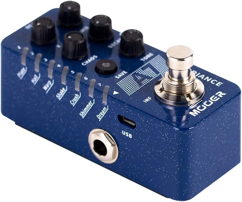 MOOER R7 Reverb 7 Different, Rich and Classic Reverb Types from the Church to Cave Reverb in a Compact Metal Shell with High Cut, Low Cut, Trail On Function…