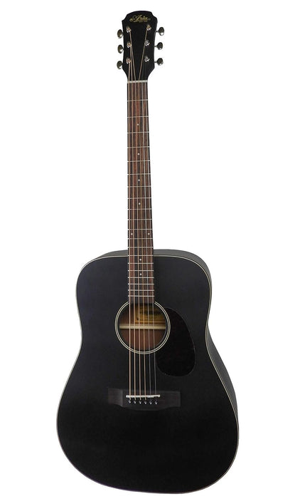 Aria Vintage 100 Series 6 string Dreadnought Acoustic Guitar Matte Black (ARIA-111-MTBK)