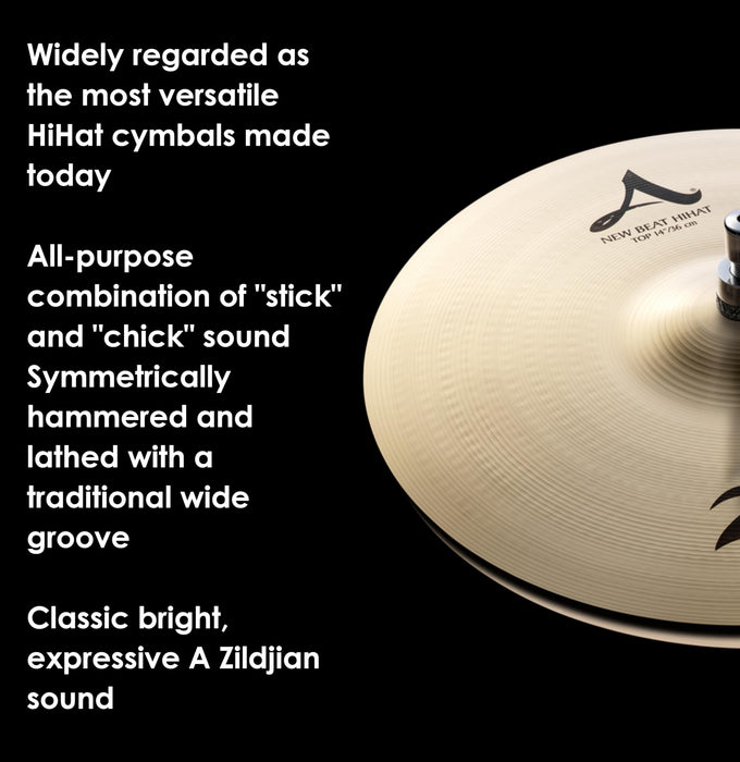 Zildjian, 14 inches Hi-Hat Cymbals, 14" (A0133)