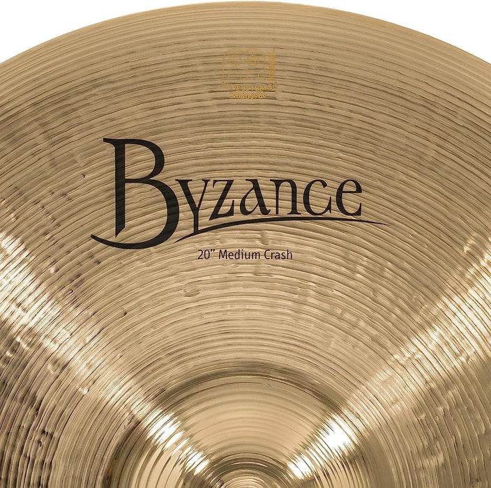 Meinl Cymbals Byzance 20" Extra Dry Thin Crash — MADE IN TURKEY — Hand Hammered B20 Bronze, 2-YEAR WARRANTY, B20EDTC