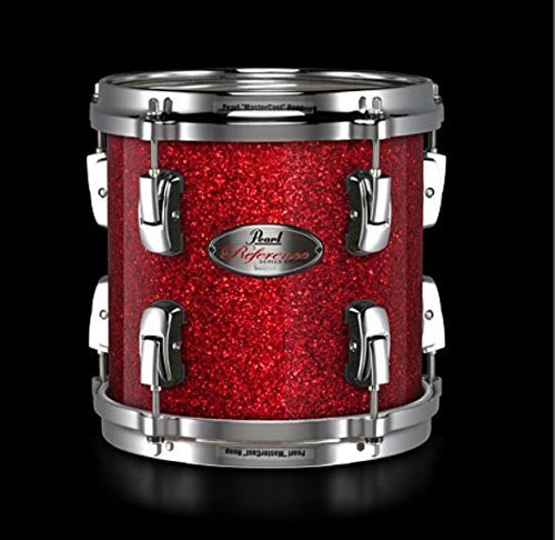 Pearl Music City Custom 14"x12" Reference Tom RF1412T/C407 RED GLASS Drum