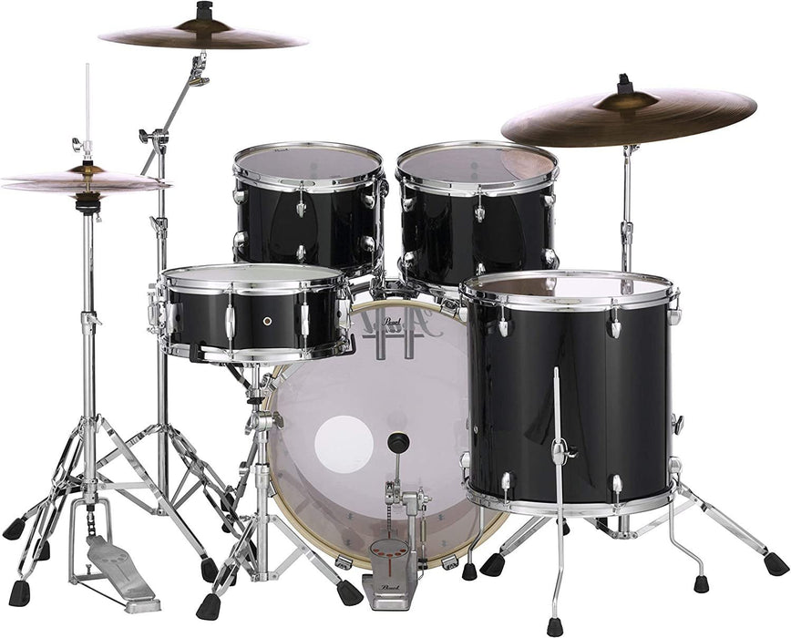 Pearl EXX725/C 5-Piece Export Standard Drum Set with Hardware - Jet Black