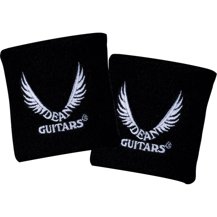 Dean Guitars Wrist Band for Guitar, Black, Pair