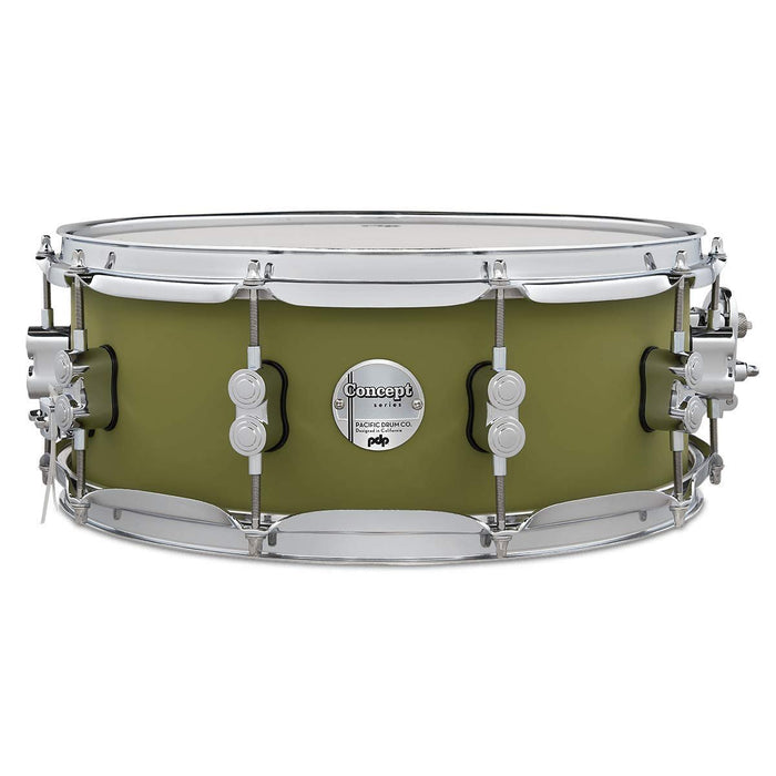 PDP Concept Maple Snare Drum - 5.5 x 14-inch - Satin Olive (PDCM5514SSSO)