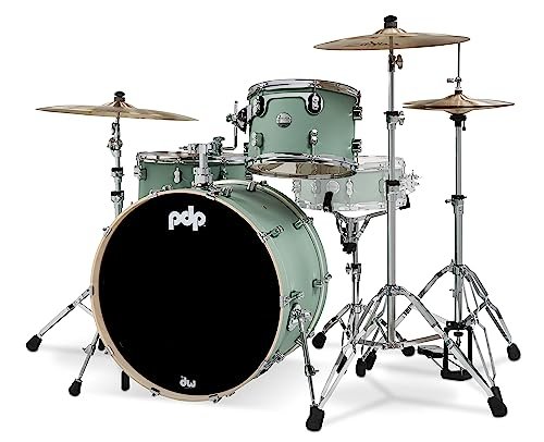 PDP Concept Maple Series 3-Piece Rock Shell Pack, Satin Seafoam (PDCM24RKSF)