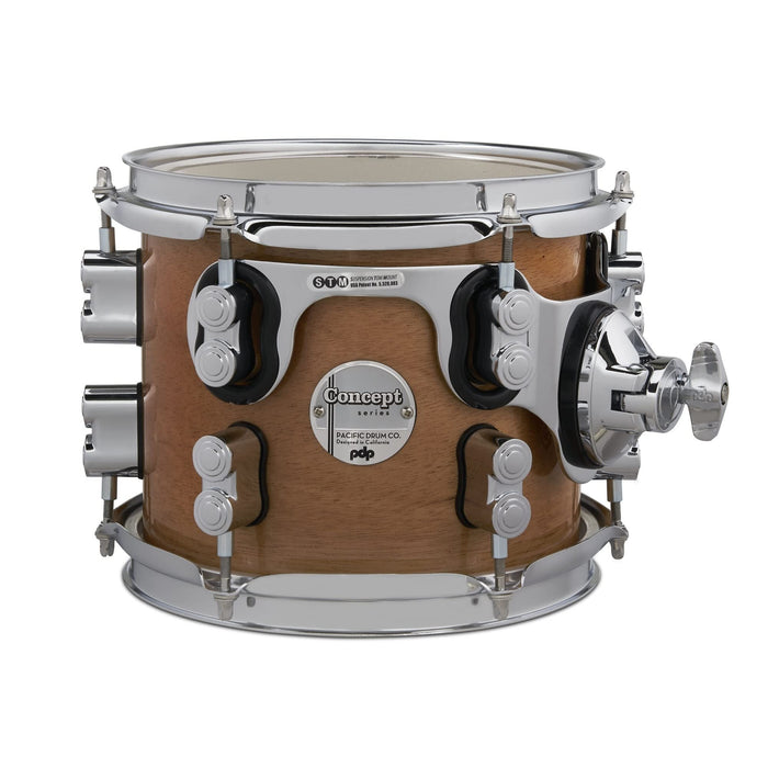 PDP Concept Series Maple Exotic Suspended Tom, 7x8, Natural Honey Mahogany w/Chrome Hardware (PDCMX0708STHM)