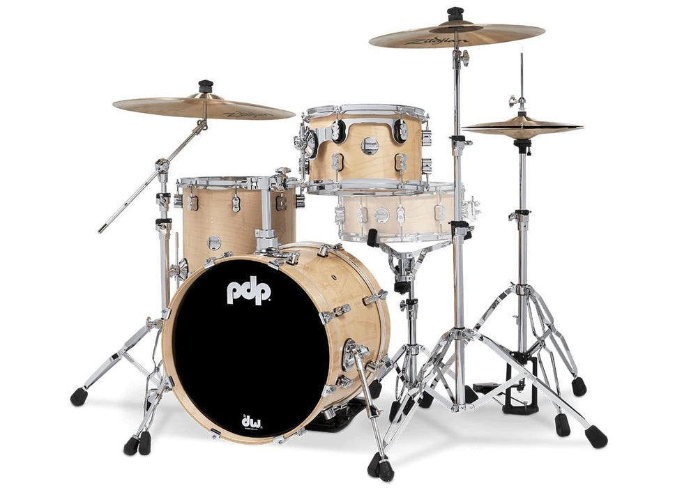 PDP Concept Maple Series 3-Piece Bop Shell Pack, Natural Lacquer (PDCM18BPNA)