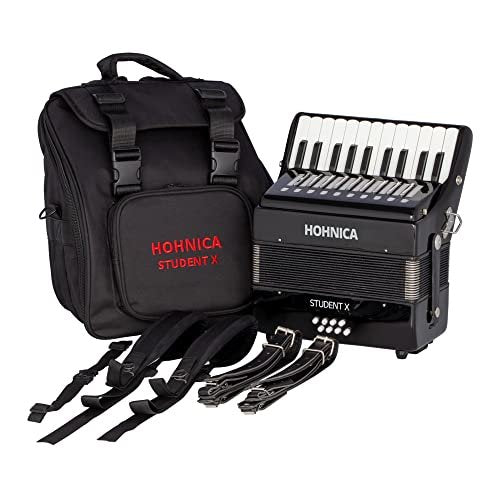 Hohner 30 Key Student X Piano Accordion (Black)