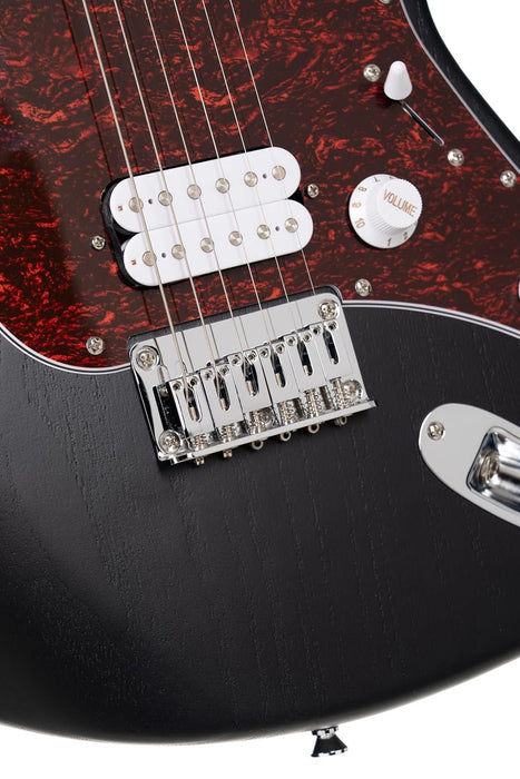 Cort G100 HH G Series Double Cutaway Electric Guitar, Open Pore Black