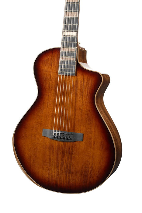 Cort MODERN Masterpiece Series Acoustic-Electric Guitar w/Case, Tobacco Sunburst