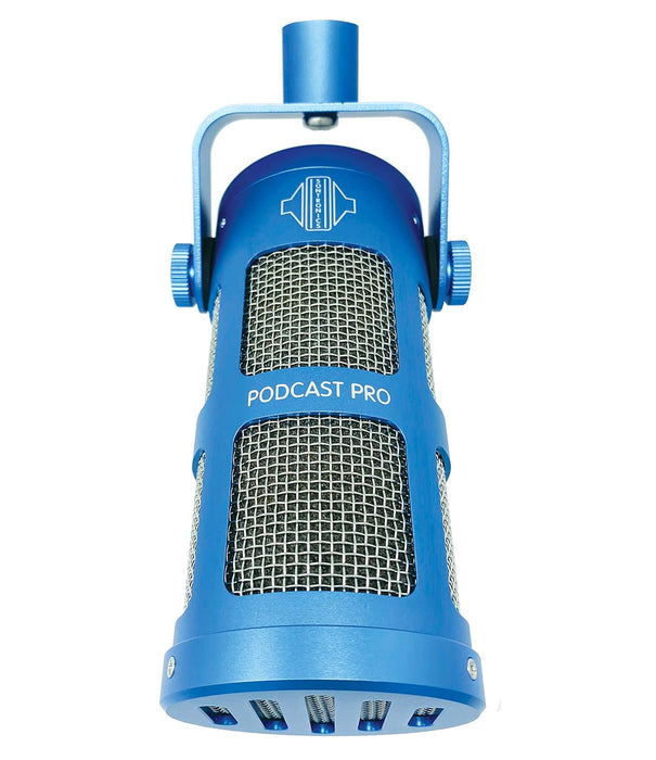 Sontronics Podcast Professional Dynamic Mic for Podcast, Broadcast, Streaming, Gaming & VC - XLR Connection, No Phantom Power Required - Lifetime Microphone Warranty - Designed & Built in UK (Blue)