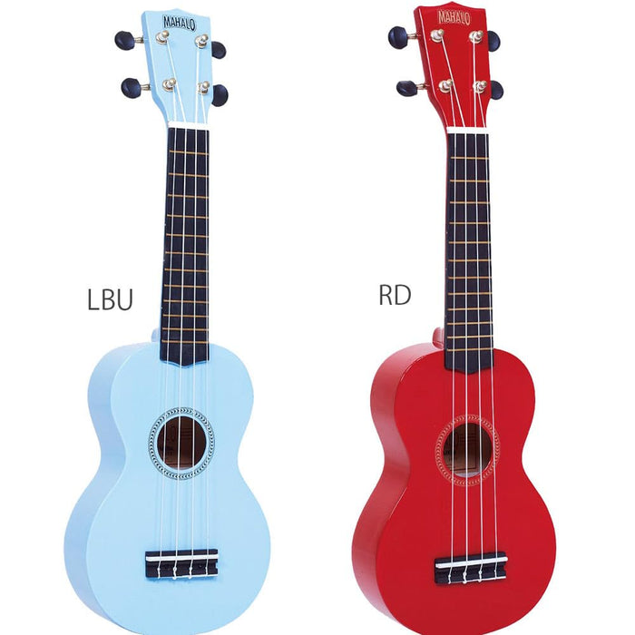 Mahalo Ukuleles MR1BU Rainbow Series Soprano Ukulele,Blue