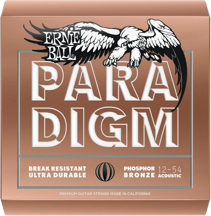 Ernie Ball Acoustic Guitar Medium Phosphor Bronze (12-54) Strings 2076 Paradigm