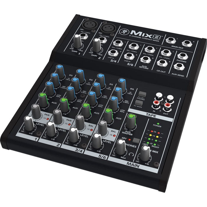 Mackie 8-Channel Compact Mixer (MIX8-U)