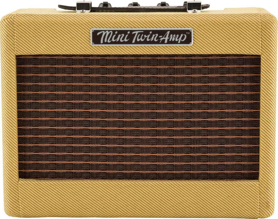 Fender Mini Deluxe Electric Guitar Amp, Portable Guitar Amp, 3 Watts, with 2-Year Warranty 7.48Dx11.42Wx3.54H Inches, Tweed