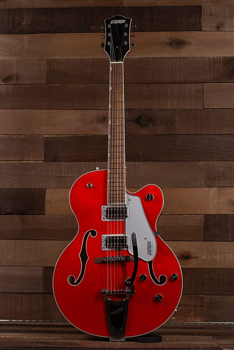 Gretsch G5420T Electromatic Classic Hollow Body 6-String Single-Cut Electric Guitar with Bigsby, Laurel Fingerboard, and Set-Neck Maple Neck (Right-Hand, Orange Stain)