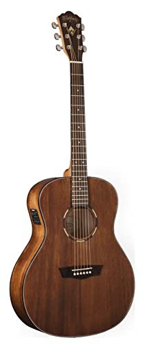 Washburn Woodline 10 Series 6 String Acoustic-Electric Guitar, Natural (WLO12SE-O-U)