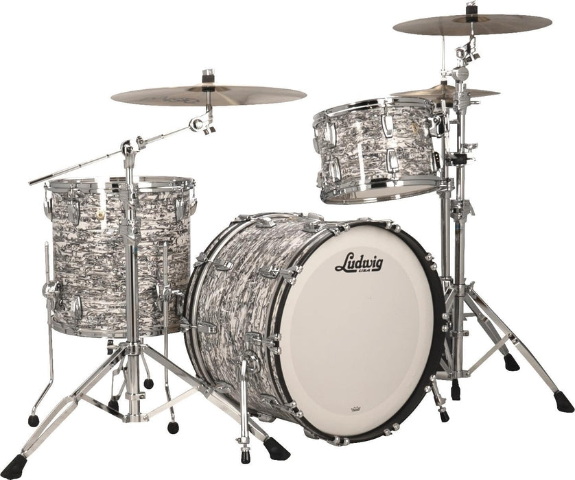 Ludwig Classic Maple Fab 3-piece Shell Pack - White Abalone
