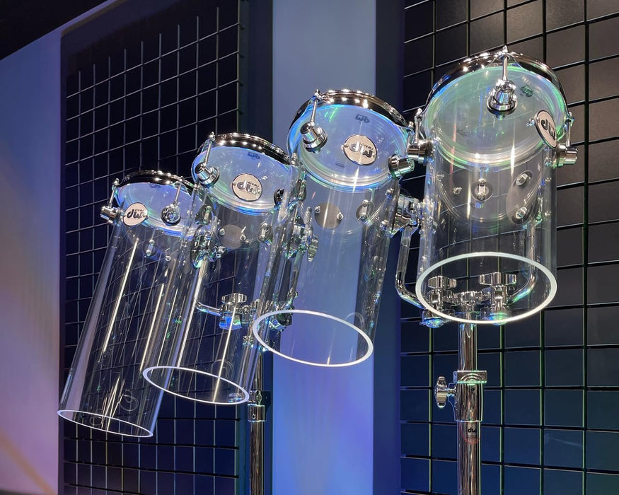 DW Design Rata Tom 6x16 w/TB12 - Clear Acrylic