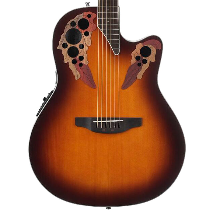 Ovation Celebrity Elite Solid Spruce Acoustic-Electric Guitar - Sunburst (CE48-1)