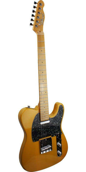 Amati Solid-Body 6-String Electric Guitar w/Gig Bag - Gloss Butterscotch (40TCBS)