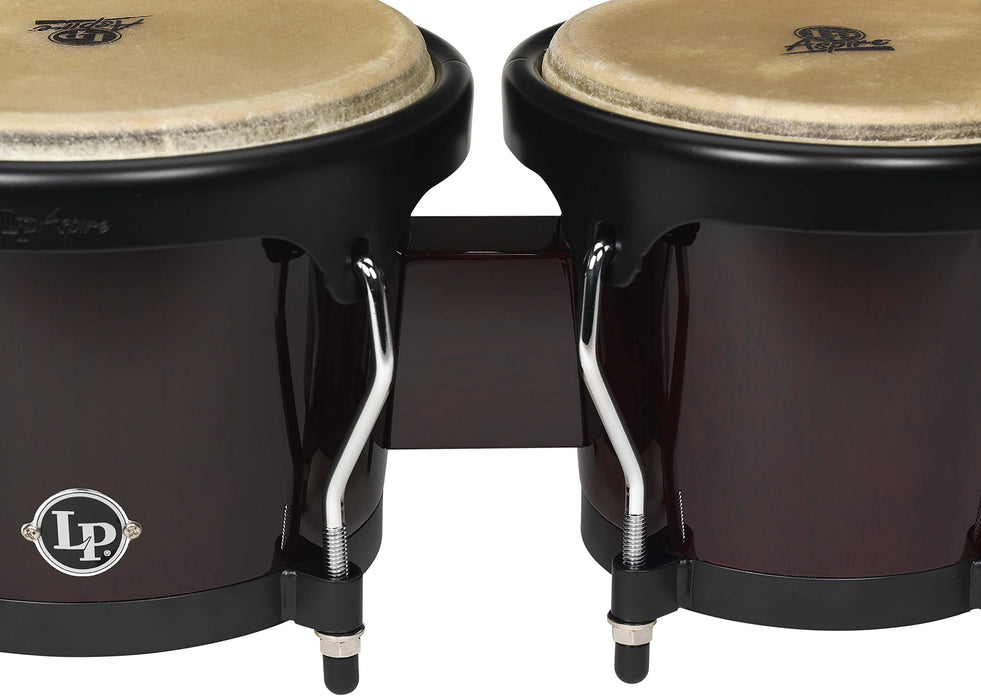 Latin Percussion Aspire Series 6-3/4" and 8" Bongo Set - Dark Wood (LPA601-DW)