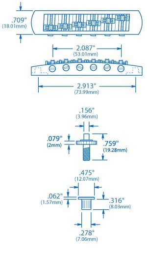 Schaller Roller STM Tunematic Bridge - Gold (12080500)