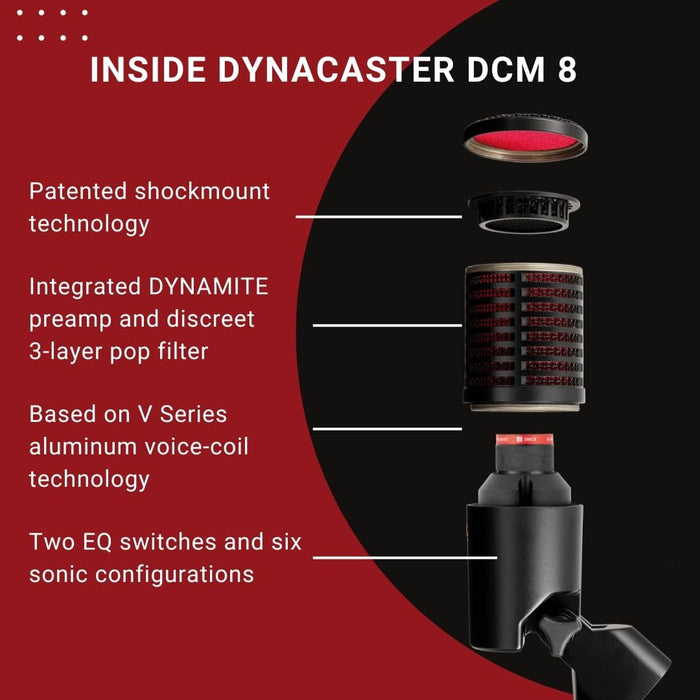 sE Electronics Dynacaster Dynamic Broadcasting Microphone (DYNACASTER-U)