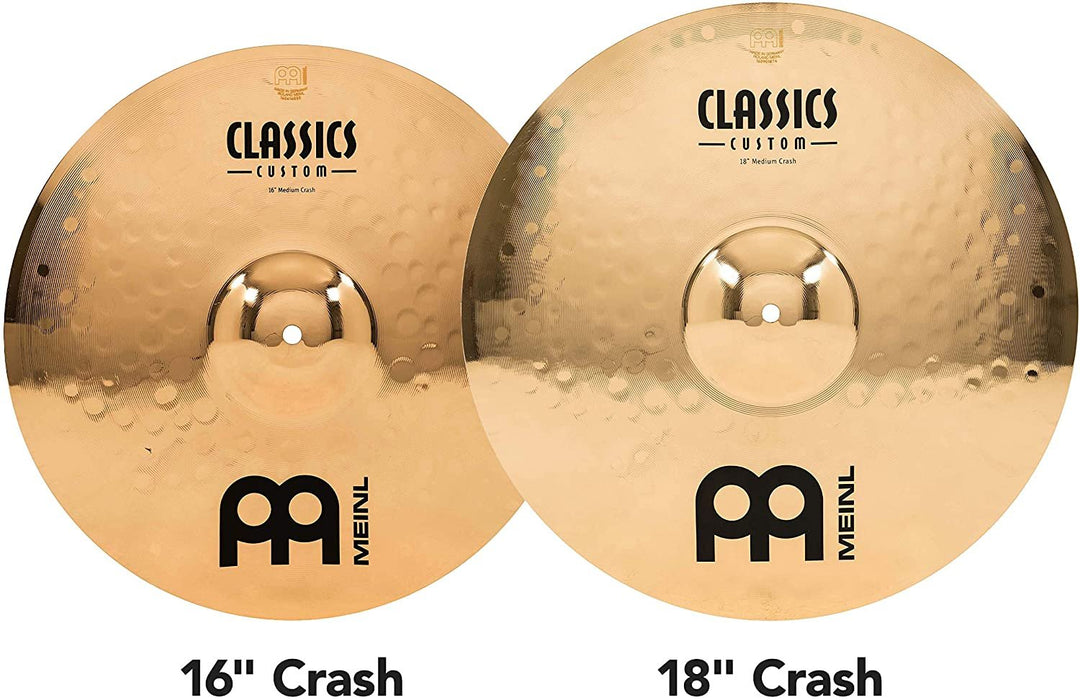 Meinl Cymbals Classics Custom Double Bonus Cymbal Box Set Pack, Brilliant — Made in Germany — for Rock, Metal and Fusion, 2-Year Warranty, CC4680-DB, inch