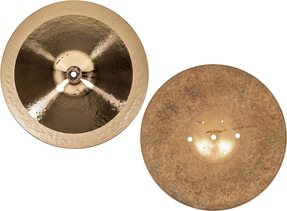 Meinl Cymbals Byzance 14" Vintage Equilibrium Hihats, Pair, Matt Garstka Signature — Made in Turkey — Hand Hammered B20 Bronze, 2-Year Warranty, B14EQH