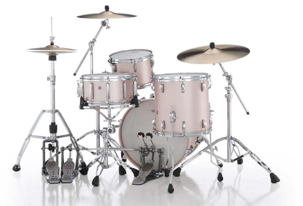 Pearl Masters Maple Gum 3-Piece Shell Pack 20x14 Bass, 14x14 Floor Tom, 12x8 Tom - Satin Rose Gold