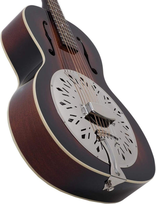 Recording King RR-41-VS Rattlesnake Wood Body Resonator Guitar