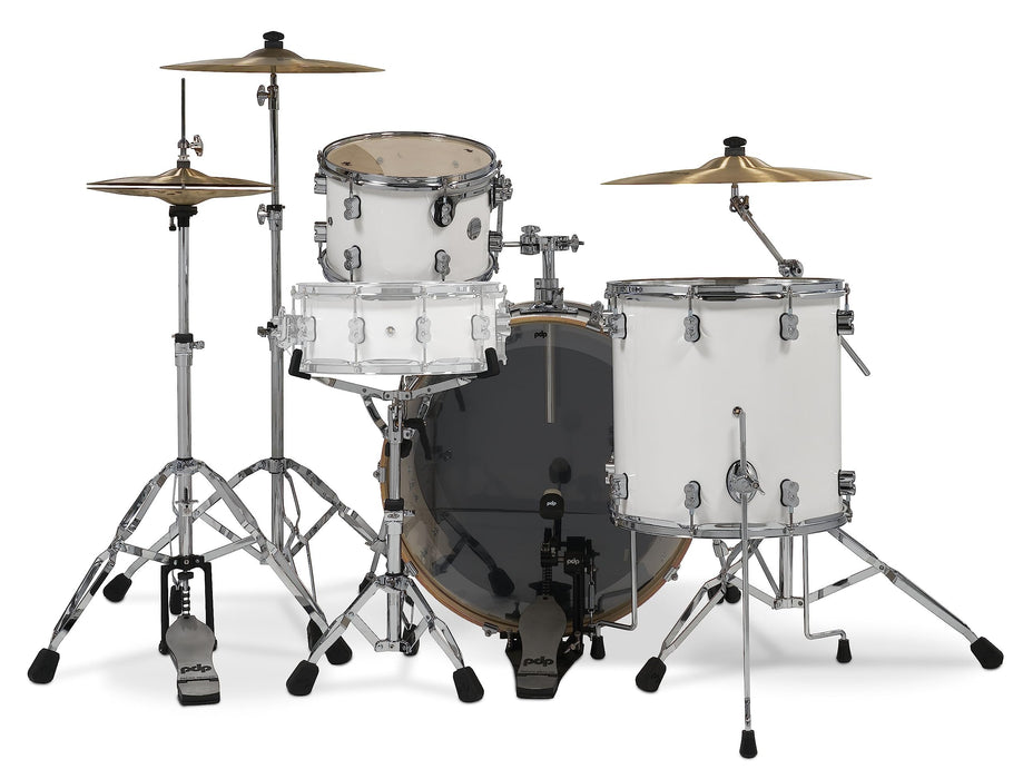 Pacific Drums & Percussion PDP Concept Maple 3-Piece Rock, Pearlescent White Drum Set Shell Pack (PDCM24RKPW)