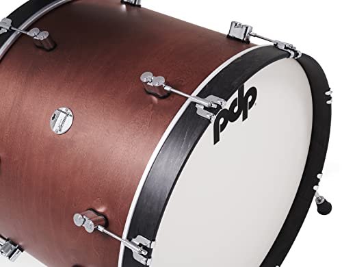 Pacific Drums & Percussion Set Concept Classic 3-Piece w/22 Kick, Ox Blood with Ebony Hoops Drum Shell Packs (PDCC2213OE)