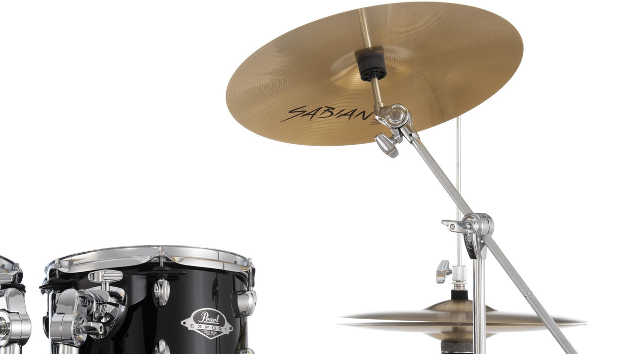 Export 5 Piece Shell Pack 22/16/13/12/14 Pure White - Hardware And Sabian Cymbals