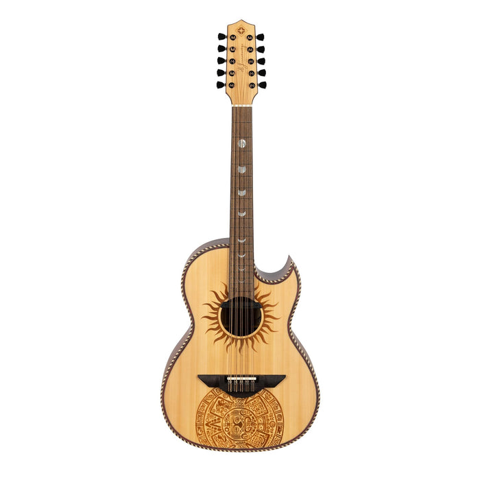 H. Jimenez Laser Designed Cutaway Acoustic-Electric Bajo Quinto w/Case - Satin Natural (LBQ1GXE-MC)