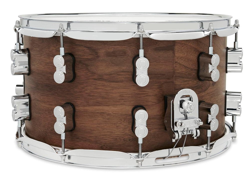 PDP Limited Edition Maple/Walnut Shell 8"x14" Snare Drum - Natural Satin Finish