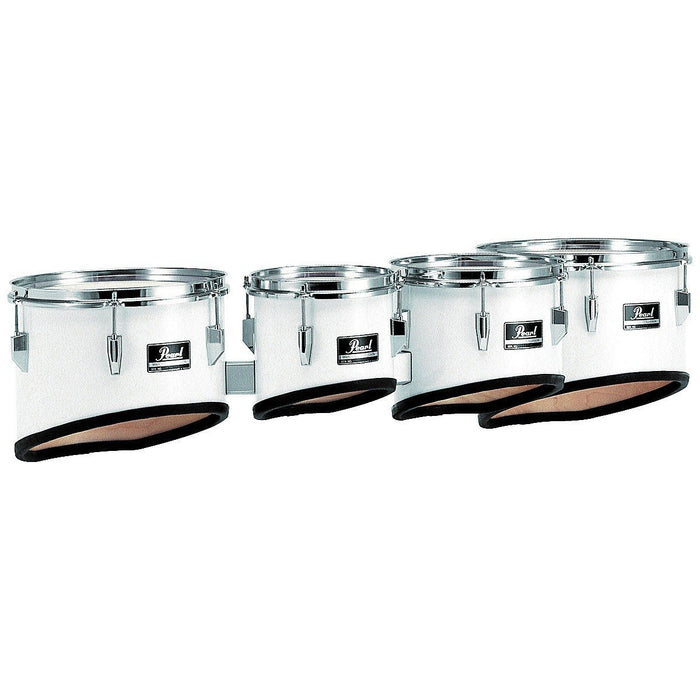 Pearl Competitor Marching Tom Set Pure White (#33) 8,10,12,13 set