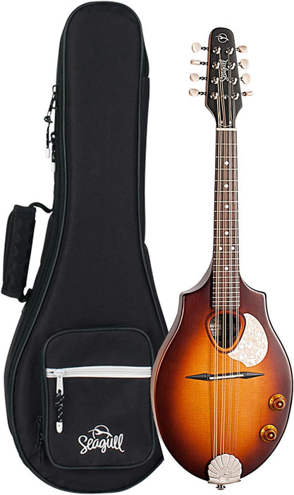 Seagull S8 Sunburst EQ Acoustic-Electric Mandolin with Seagull S-Series Gig Bag (042500)