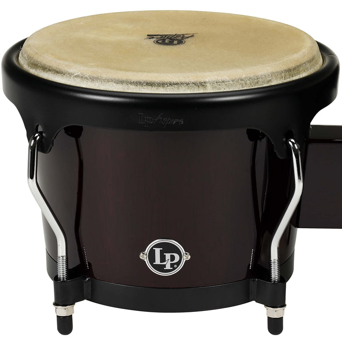 Latin Percussion Aspire Series 6-3/4" and 8" Bongo Set - Dark Wood (LPA601-DW)